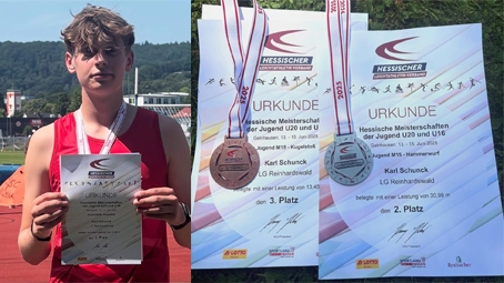 Breaking News 1: Karl Schunck mit 2 neuen PB bei Hessenmeisterschaften