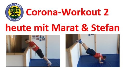 VfL-Corona-Workout: Marat & Stefan von den VfL-Matten-Wölfen