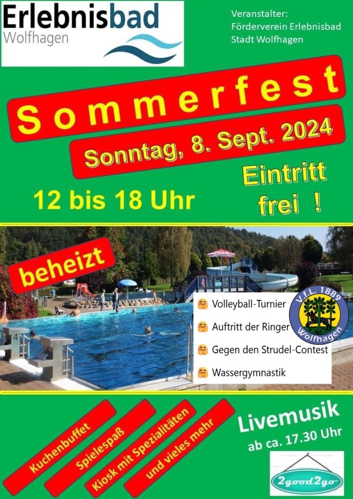 VFL Aktionen beim Schwimmbadsommerfest
