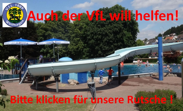 Endspurt der Aktion "Rettet unsere Wasserrutsche"