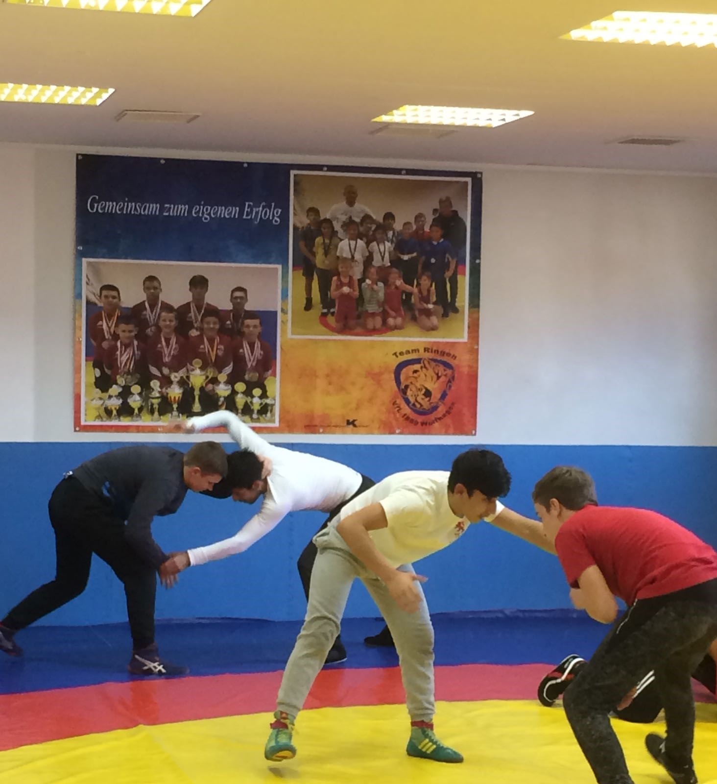 Ringer freuen sich über Groß-Plakat-Spende