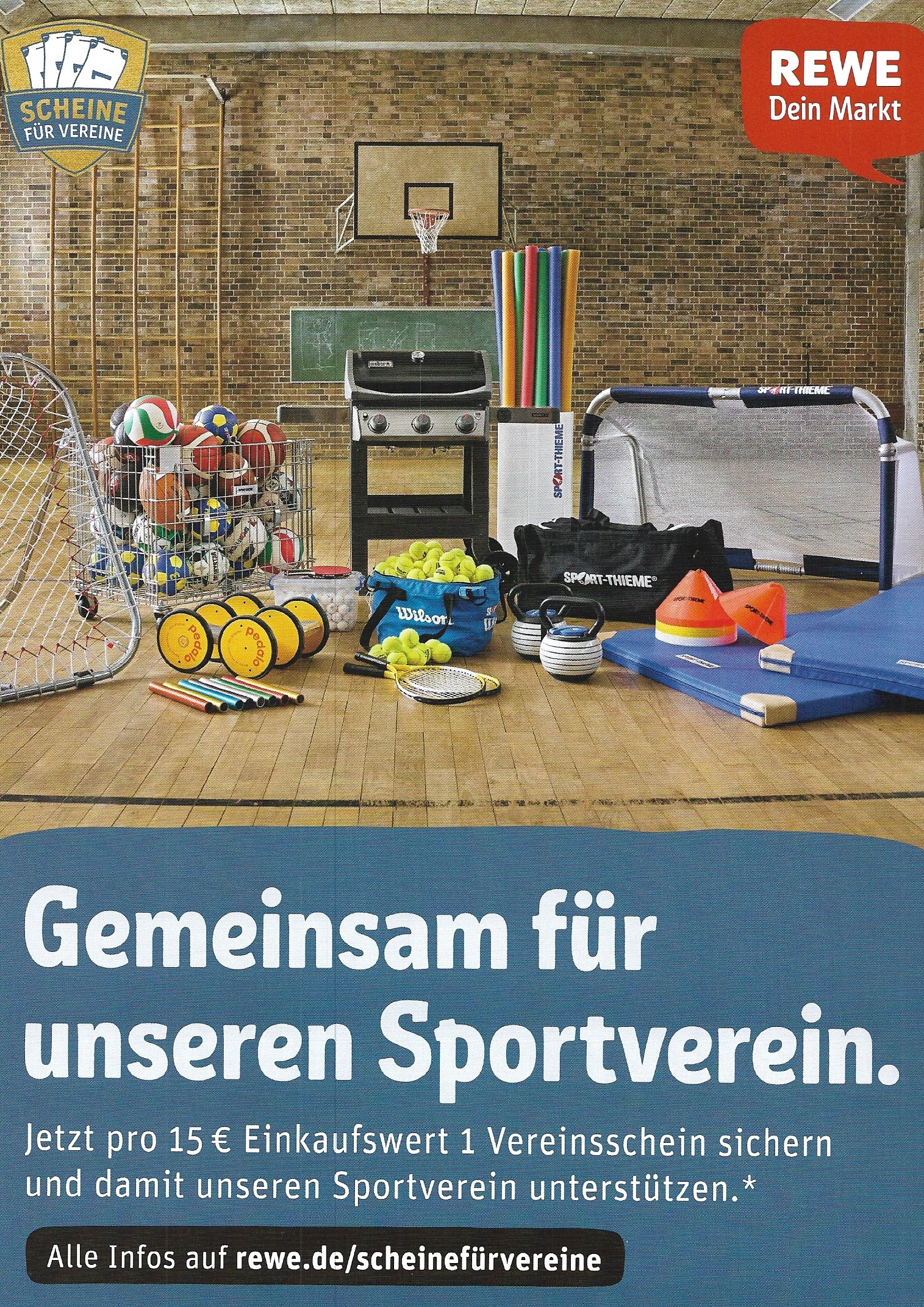 REWE "Scheine für Vereine" läuft wieder - unterstützt unseren VfL