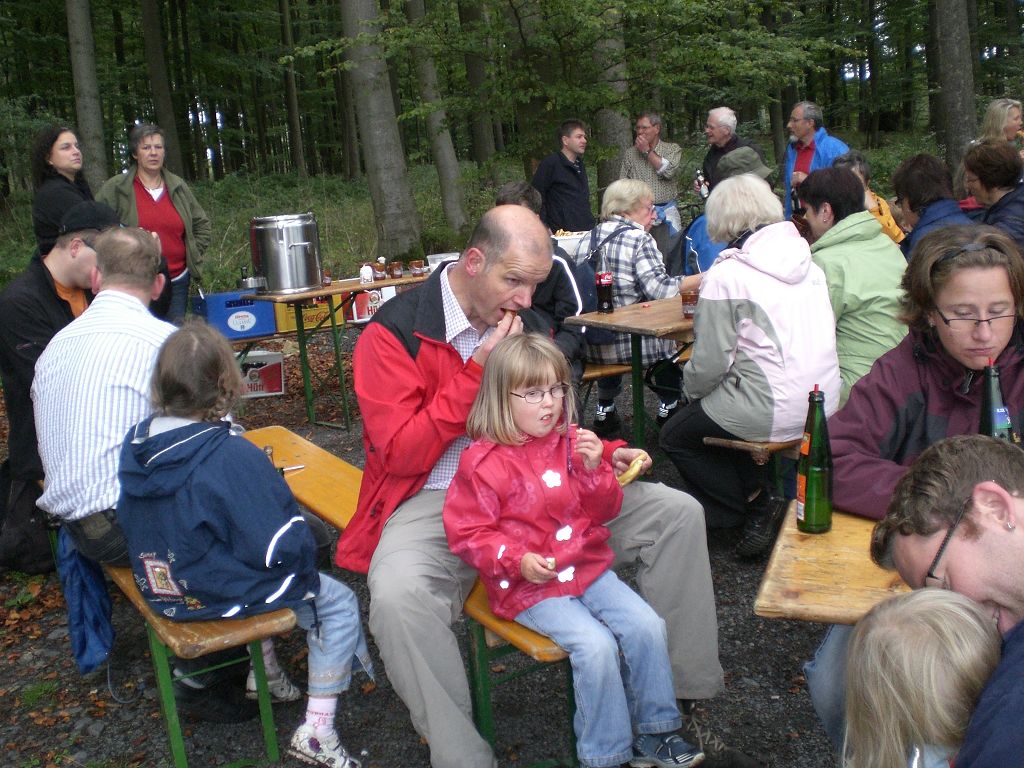 Rast auf dem Weg zur Weidelsburg